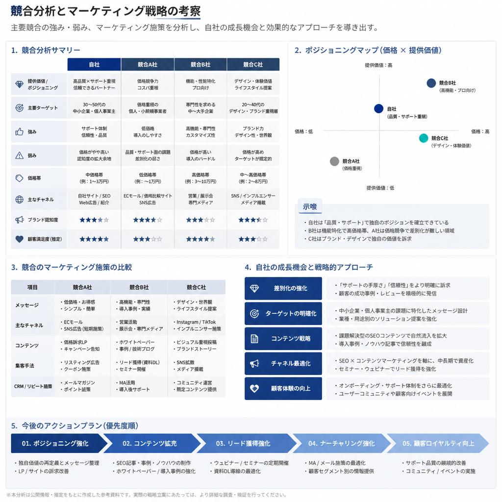 5. 競合分析で見える市場の動向