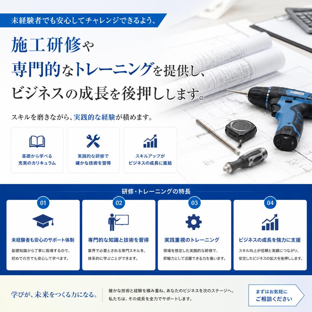 スキルアップのためのサポート体制